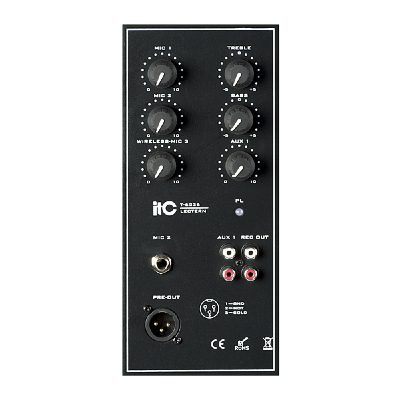 itc T-6236 Digital Lectern Conference System built-in 3x3 Inch sub-woofer loudspeaker, one tweeter, with rated output power 60W thumbnail 3