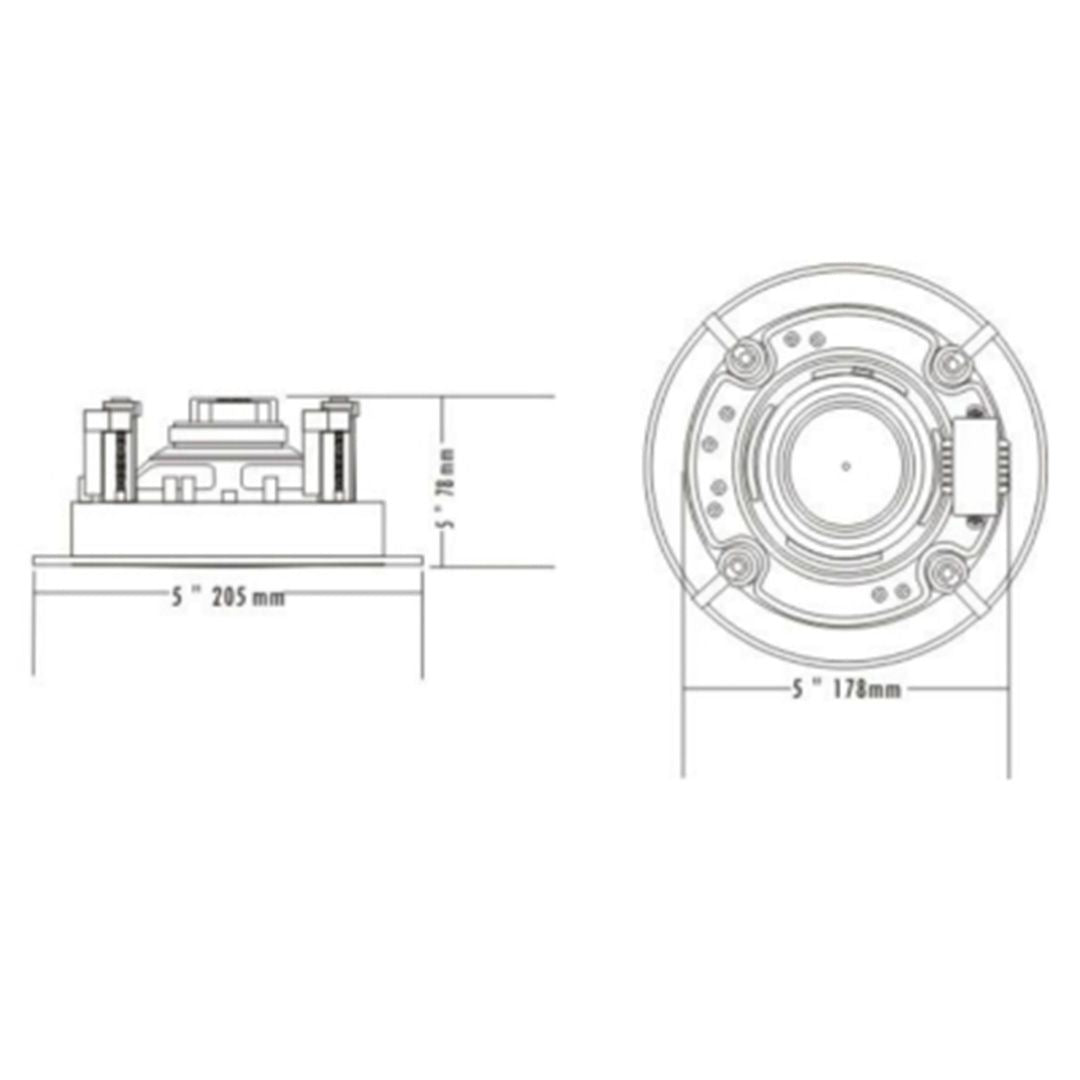 itc T-205T 5-Inch PA Ceiling Speaker (No-frame Speaker) 100V (1.25W-2.5W-5W-10W) thumbnail 3
