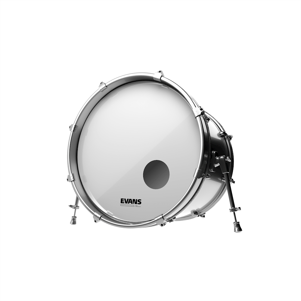 Evans BD20RSW EQ3 RESONANT 20" Smooth White Bass Drumhead thumbnail 2